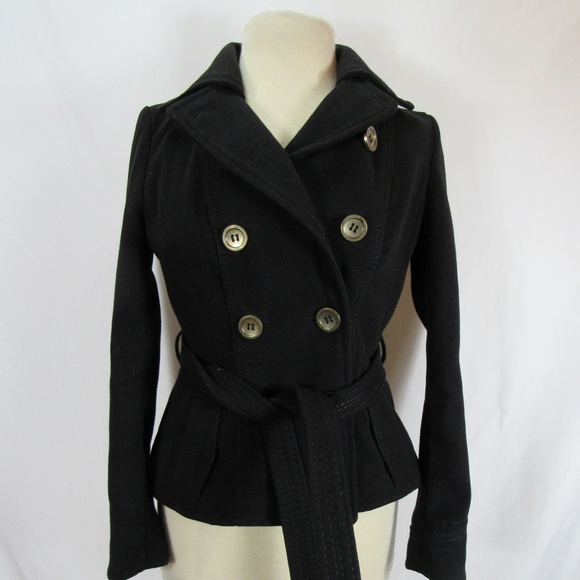 short black peacoat womens